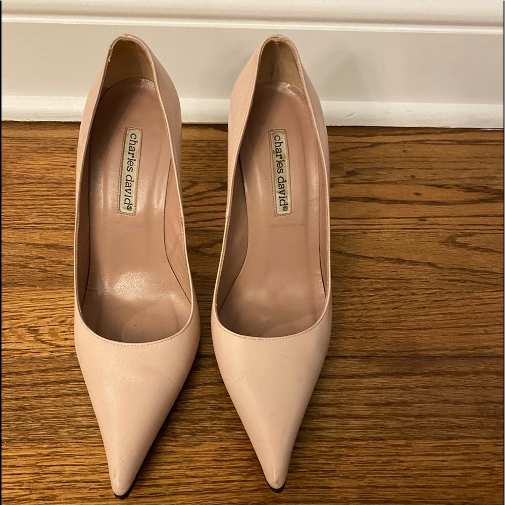 Charles David Pink Heels. Classy!  Size 7